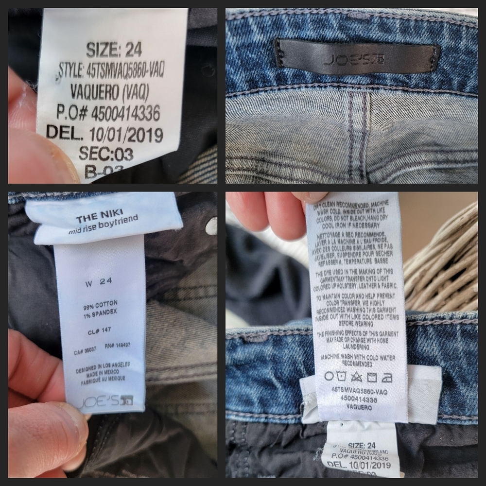 ๐ Joe's Joes Jeans The Niki Boyfriend mid rise jean VAQUERO med blue TSMVSQ5860 - Picture 15 of 16